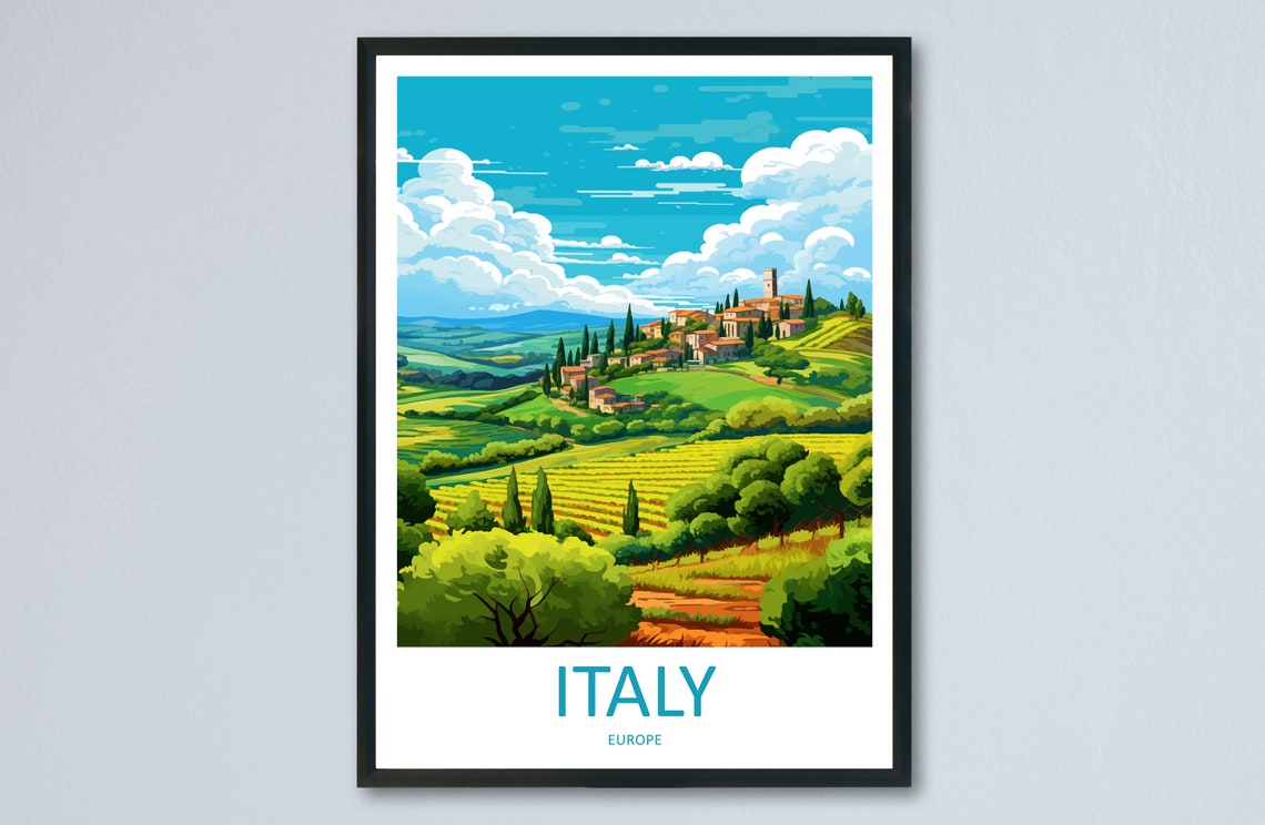 Italy Travel Print Wall Art Italy Wall Hanging Home Dcor Italy Gift Art Lovers Italy Art Lover Gift Italy Print Italy Italy Art