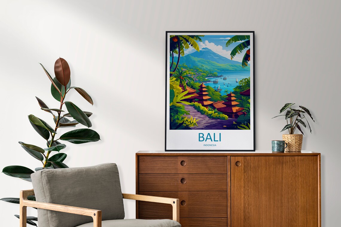Bali Travel Poster, Indonesia Wall Decor Art Print - Image 2