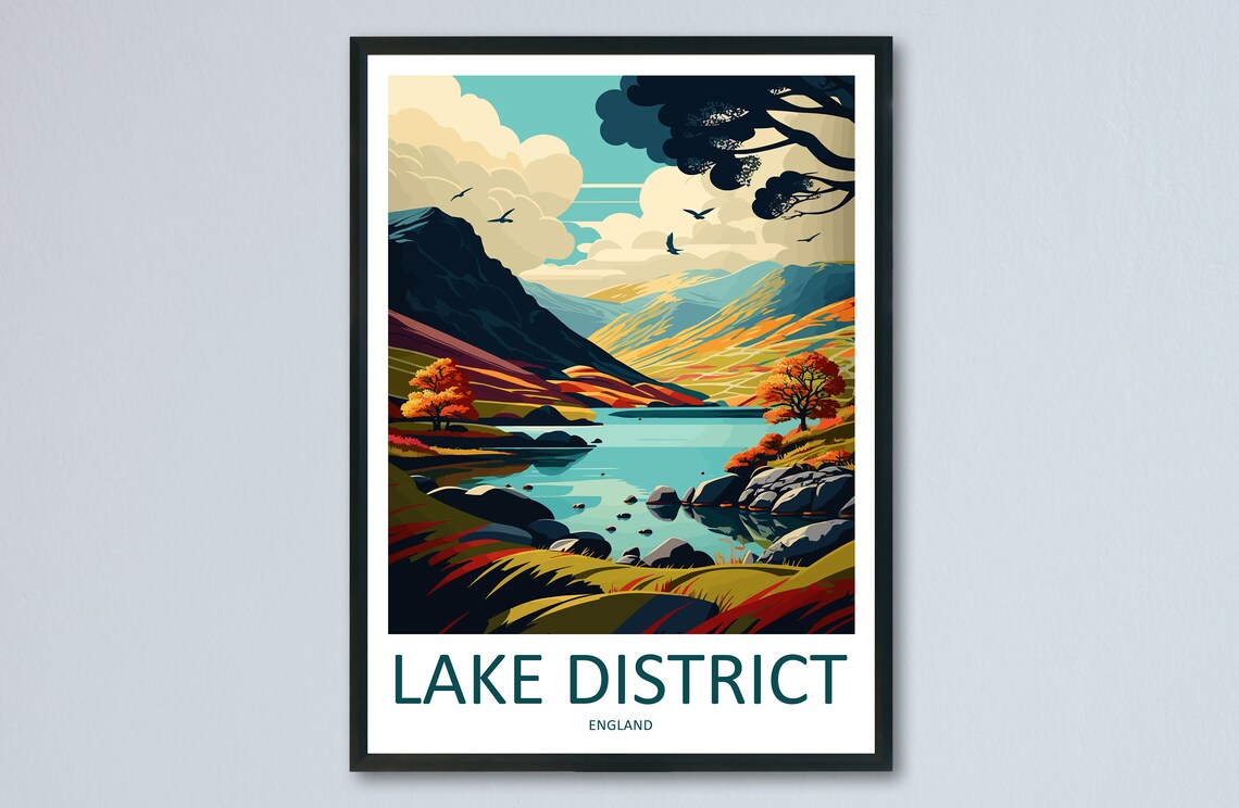 Lake District Home Decor Wall Art Print