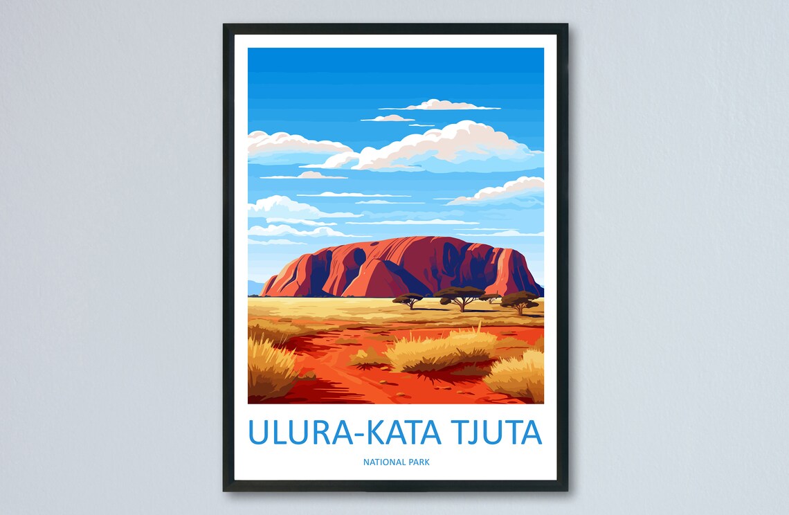 Uluru Kata Tjuta National Park Travel Poster