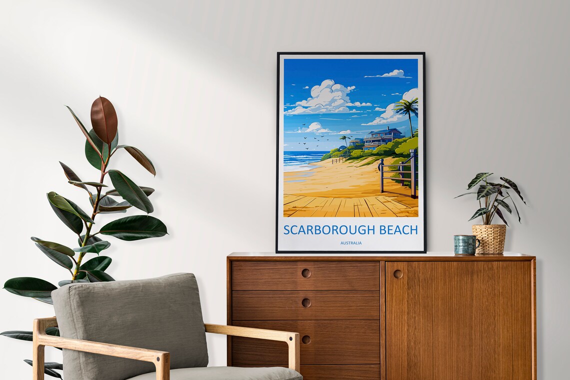 Scarborough Beach Travel Poster, Australia - Image 2