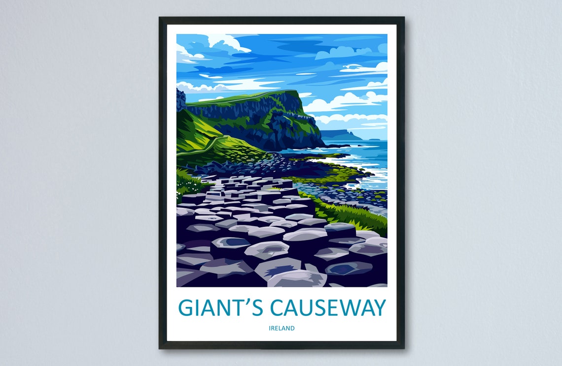 Giant's Causeway Northern Ireland Basalt Coast Sunset Poster