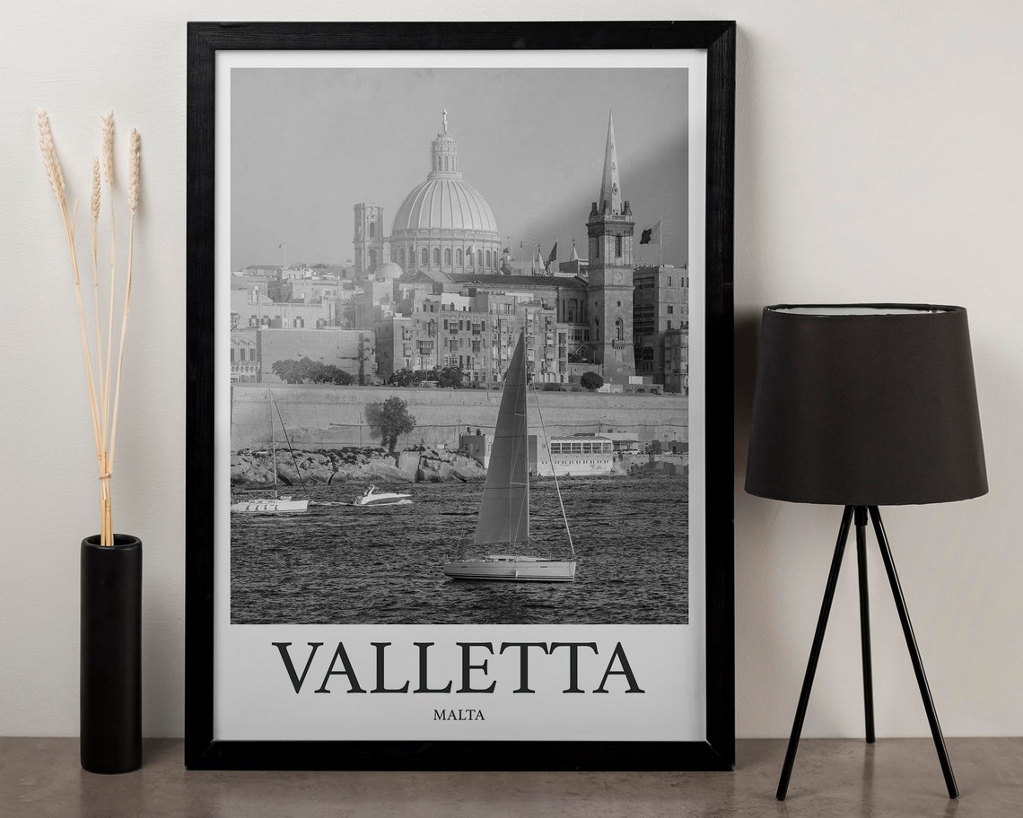 Valletta Photo Print Of Valletta Malta Travel Photo Hanging Decor Photo Travel Art Gift For Travel Artwork Wall Art Framed Photo Travel - Image 3