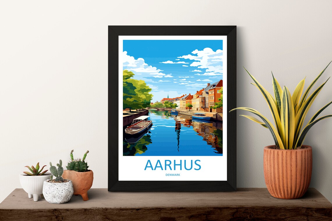 Aarhus Travel Poster, Denmark Wall Art Print - Image 3