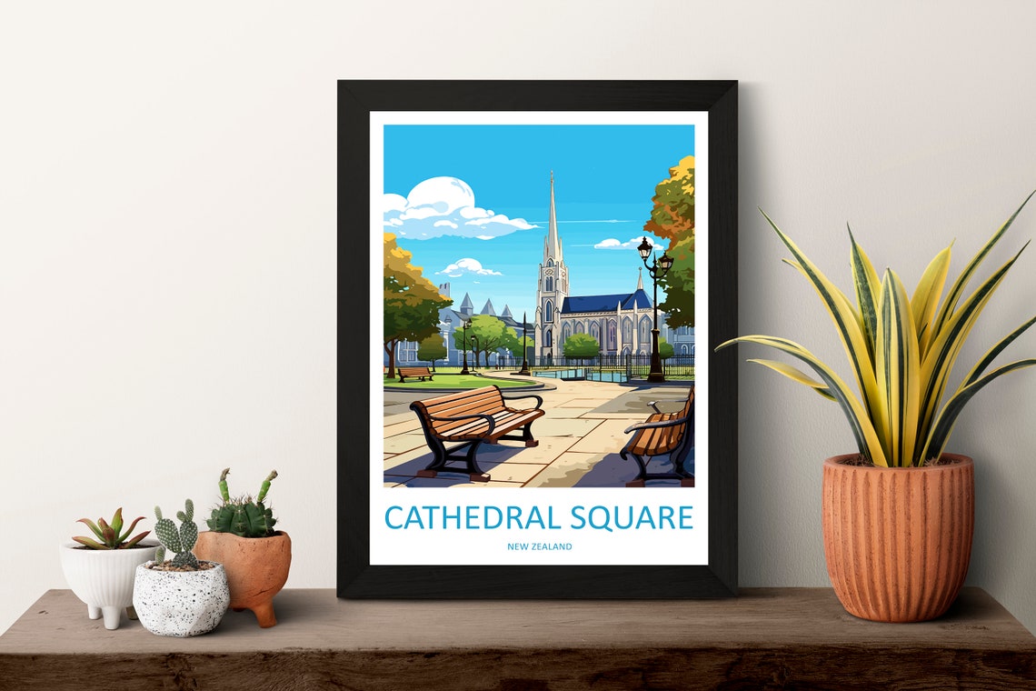 Cathedral Square New Zealand Christchurch Cathedral Park Poster - Image 3