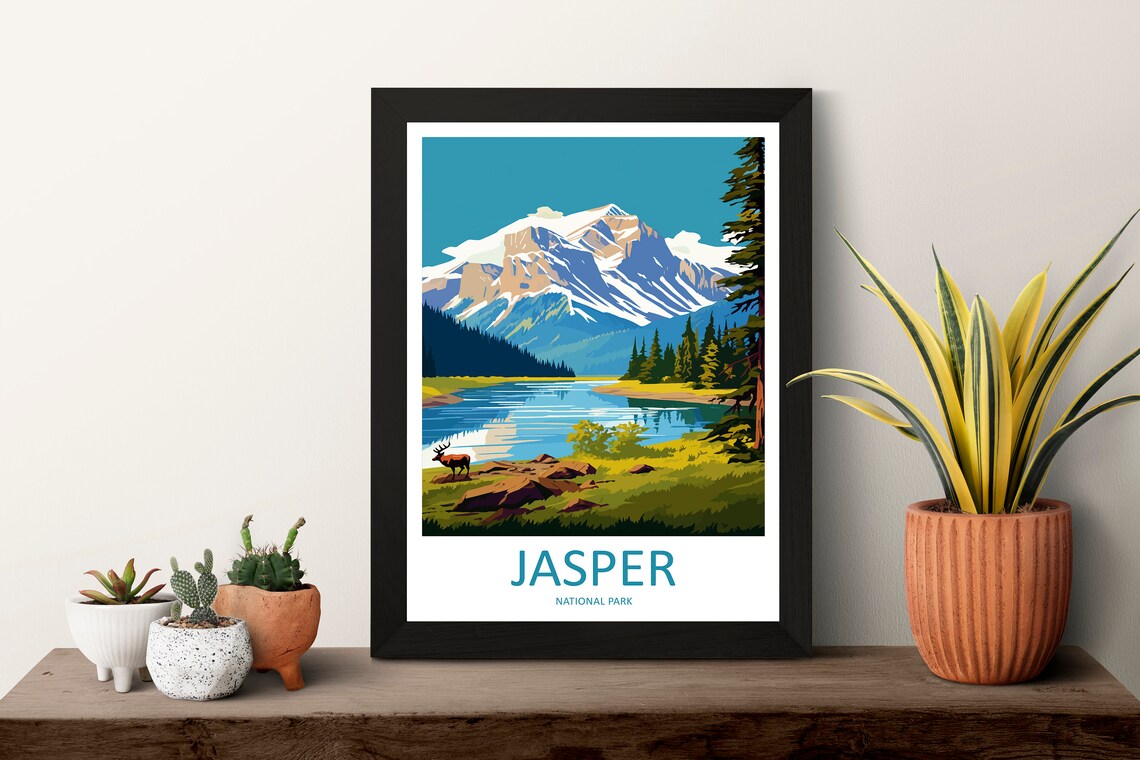 Jasper National Park Home Decor Travel Poster - Image 3