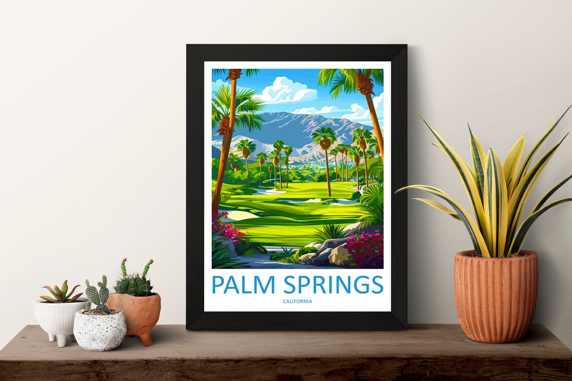 Palm Springs Travel Poster, California Art Print - Image 3