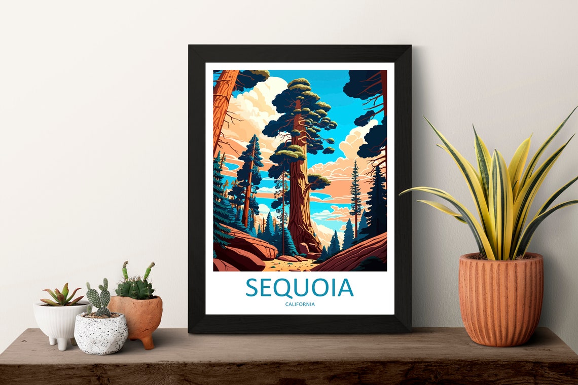 Sequoia National Park Giant Sequoia Trees Forest California Poster - Image 3