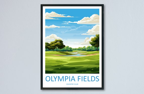 Olympia Fields Golf Club Travel Poster, Golf Club