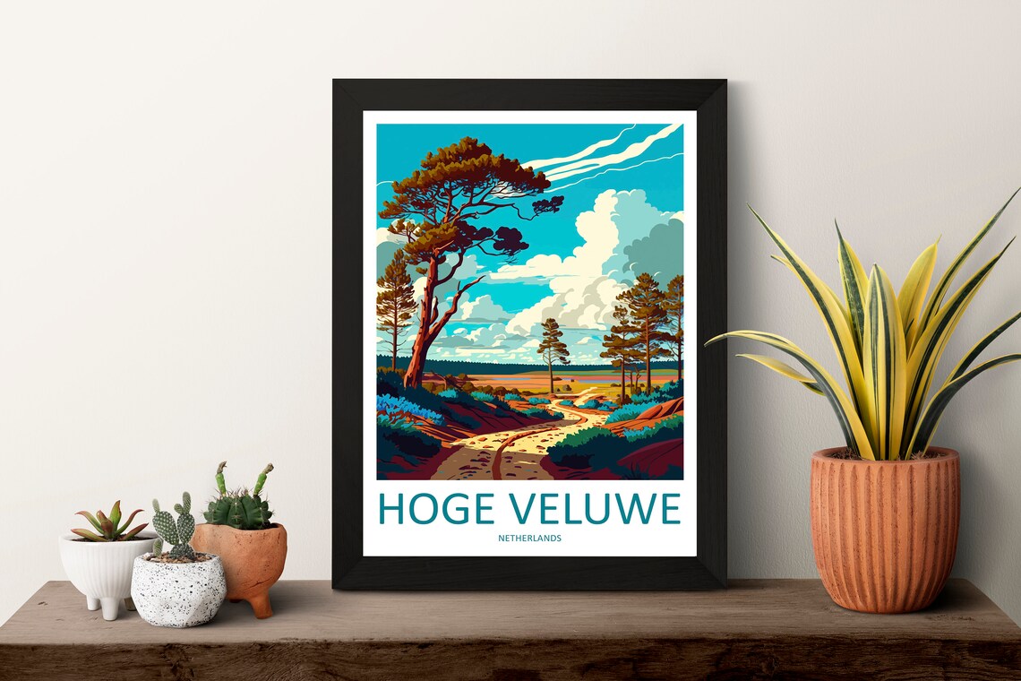 Hoge Veluwe Travel Poster, Netherlands Art Print - Image 3
