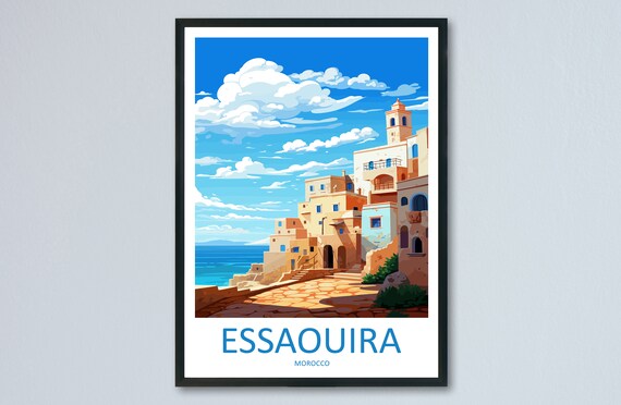 Essaouira Travel Print Wall Art Essaouira Wall Hanging Home Dcor Essaouira Gift Art Lovers Morocco Art Lover Gift Wall Art Morocco Art