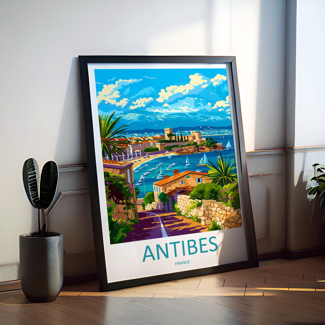 Antibes Travel Poster, France Wall Art Print - Image 3