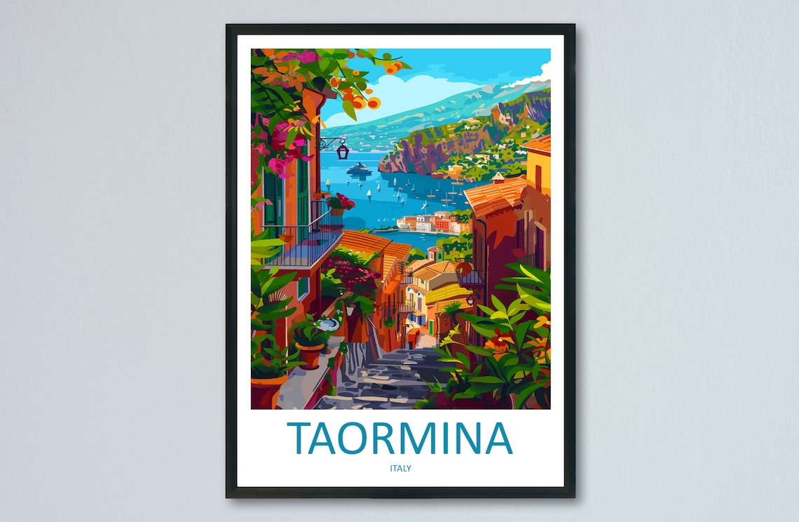 Taormina Home Decor Gift Lovers Wall Art Print