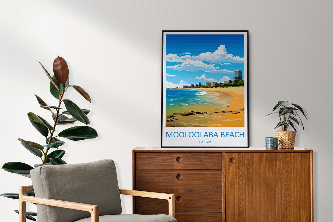 Mooloolaba Beach Travel Poster, Australia - Image 2