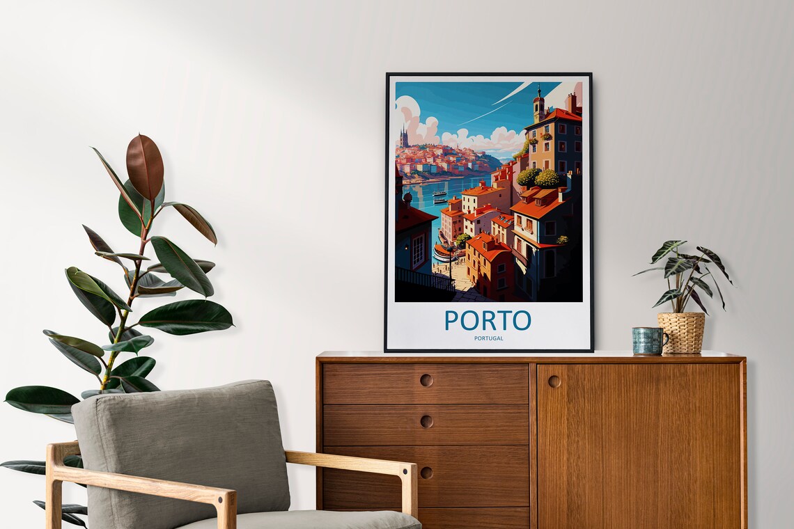 Porto Travel Poster, Portugal Wall Art Print - Image 2