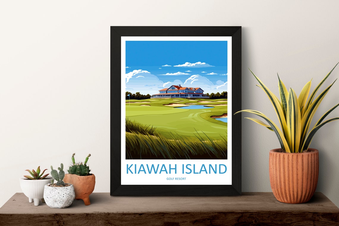 Kiawah Island Golf Club Travel Print Wall Art Kiawah Island Golf Club Wall Hanging Home Dcor Kiawah Island Art Gift Art Lovers Golf Art - Image 3