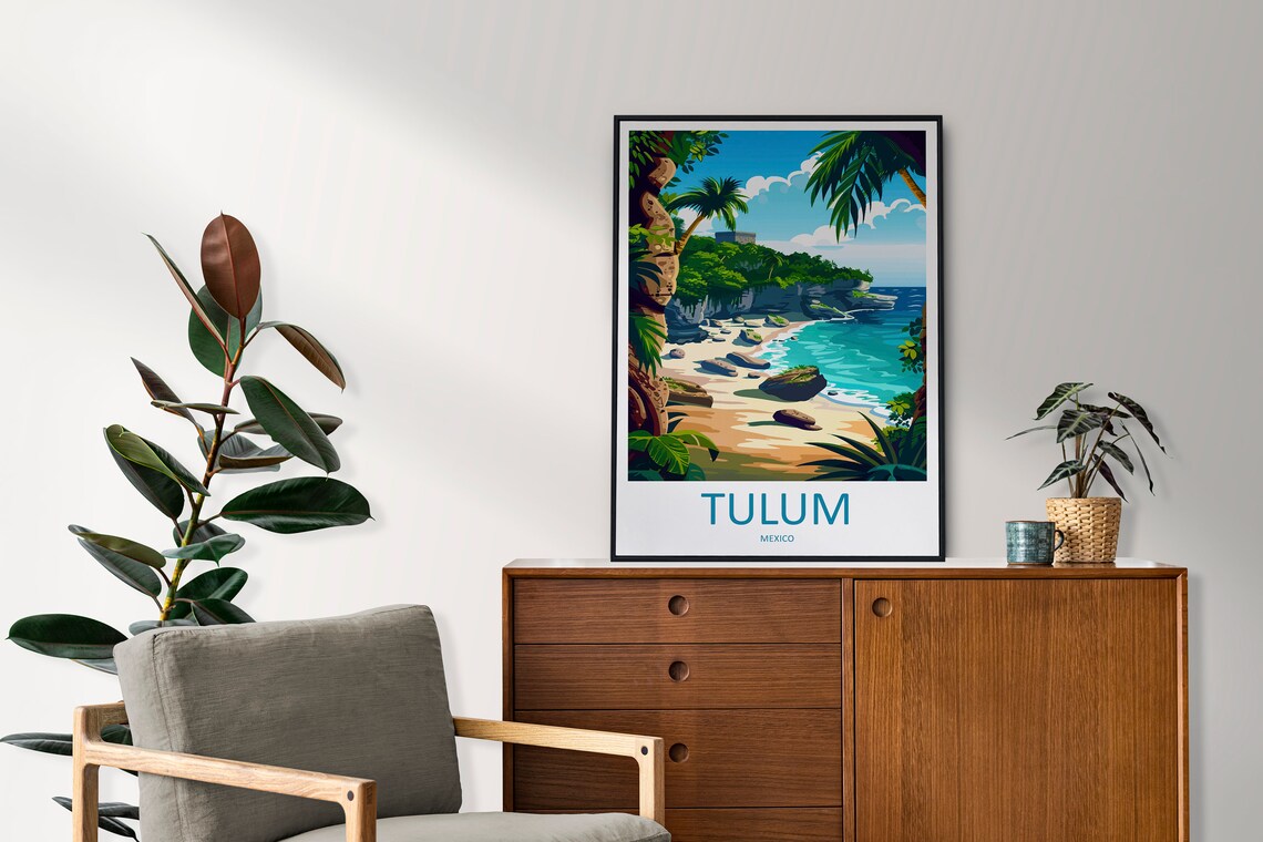 Tulum Travel Poster, World & Cultural Art - Image 2