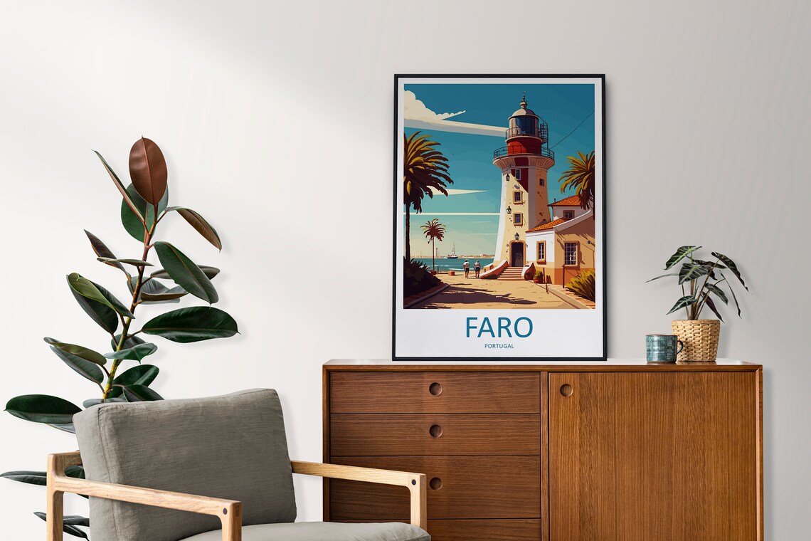 Faro Travel Poster, Portugal Place Wall Art - Image 2