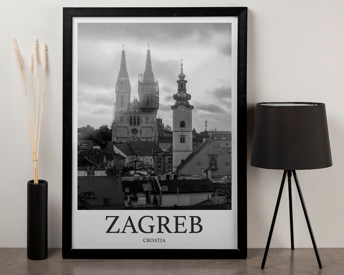 Zagreb Photo Print Of Zagreb Travel Photo Croatia Art Decor Photo Travel Art Gift For Travel Artwork Wall Art Framed Photo Travel Print - Image 3