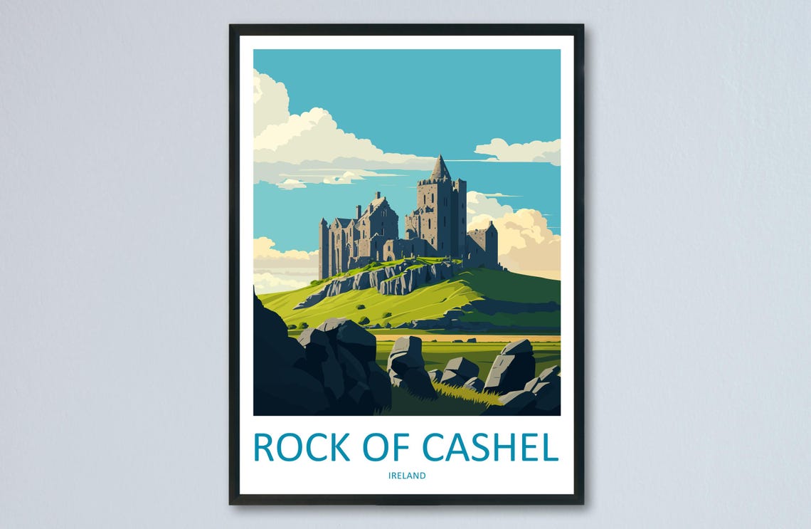 Rock Of Cashel Print Rock Of Cashel Home Decor Landscape Art Print Rock Of Cashel Wall Art For Ireland Enthusiast Gift Wall Hanging Poster
