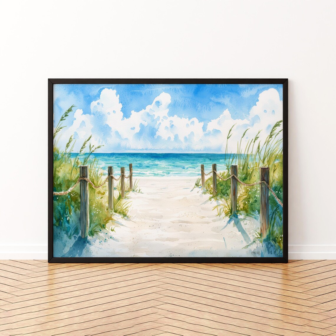 Sanibel Island Florida Watercolor Travel Poster