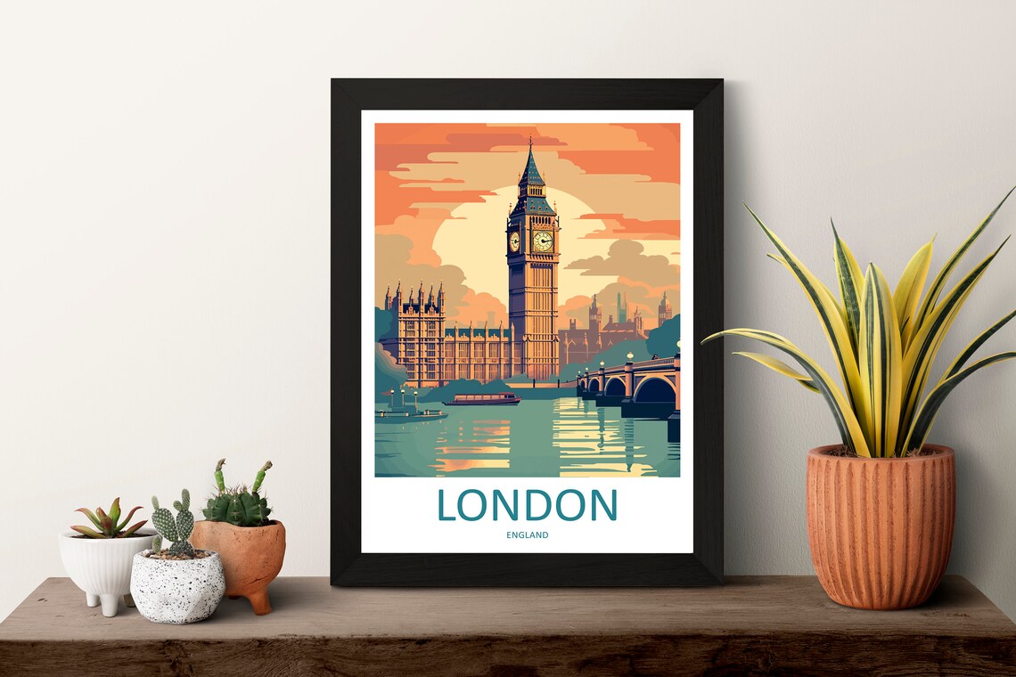 London Travel Print, England Wall Art Poster - Image 3