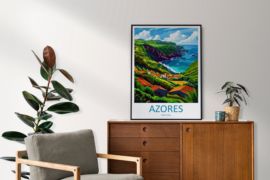 Azores Travel Poster, Portugal Wall Decor Print - Image 2