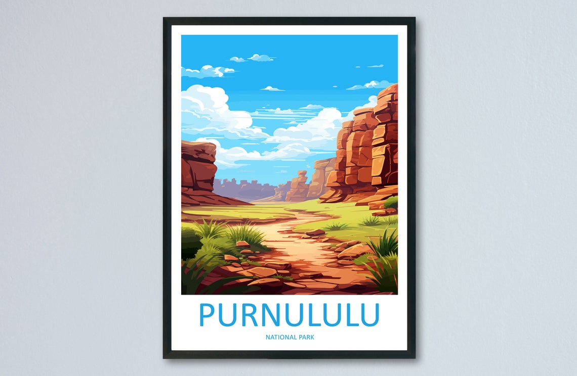Purnululu National Park Red Cliffs Canyon Trail Australia Poster