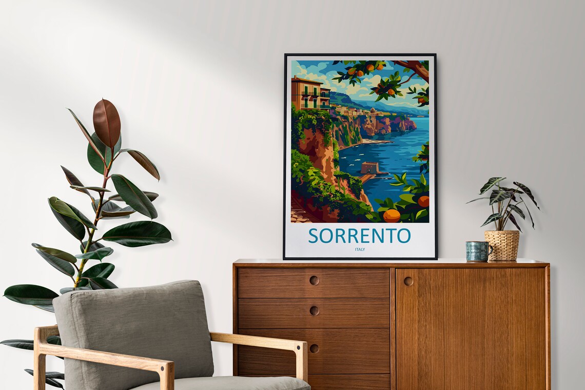 Sorrento Travel Poster, Italy Wall Art Print - Image 2