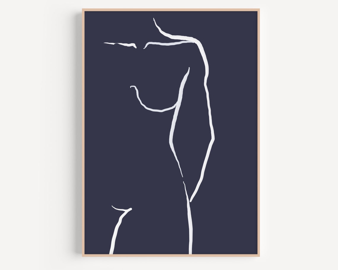 Woman Body Sketch Female Body Art Classic Art Print Girl Sketch Body Line Art Drawing Woman Wall Art Woman Body Art