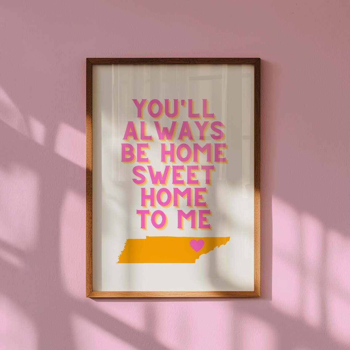 Tennessee Knoxville Preppy Dorm Decor Art Print