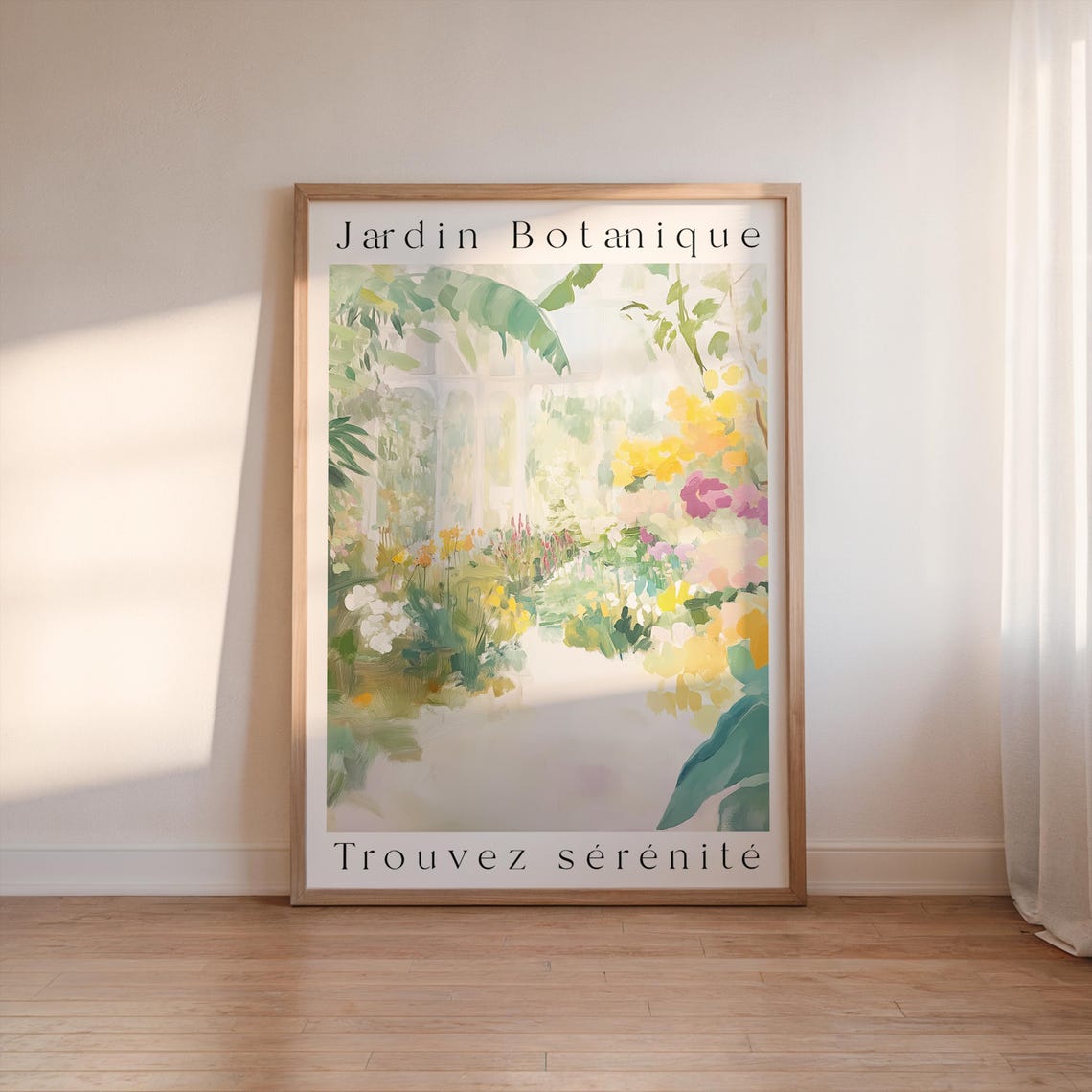 French Botanical Garden Print Pastel Floral Wall Art