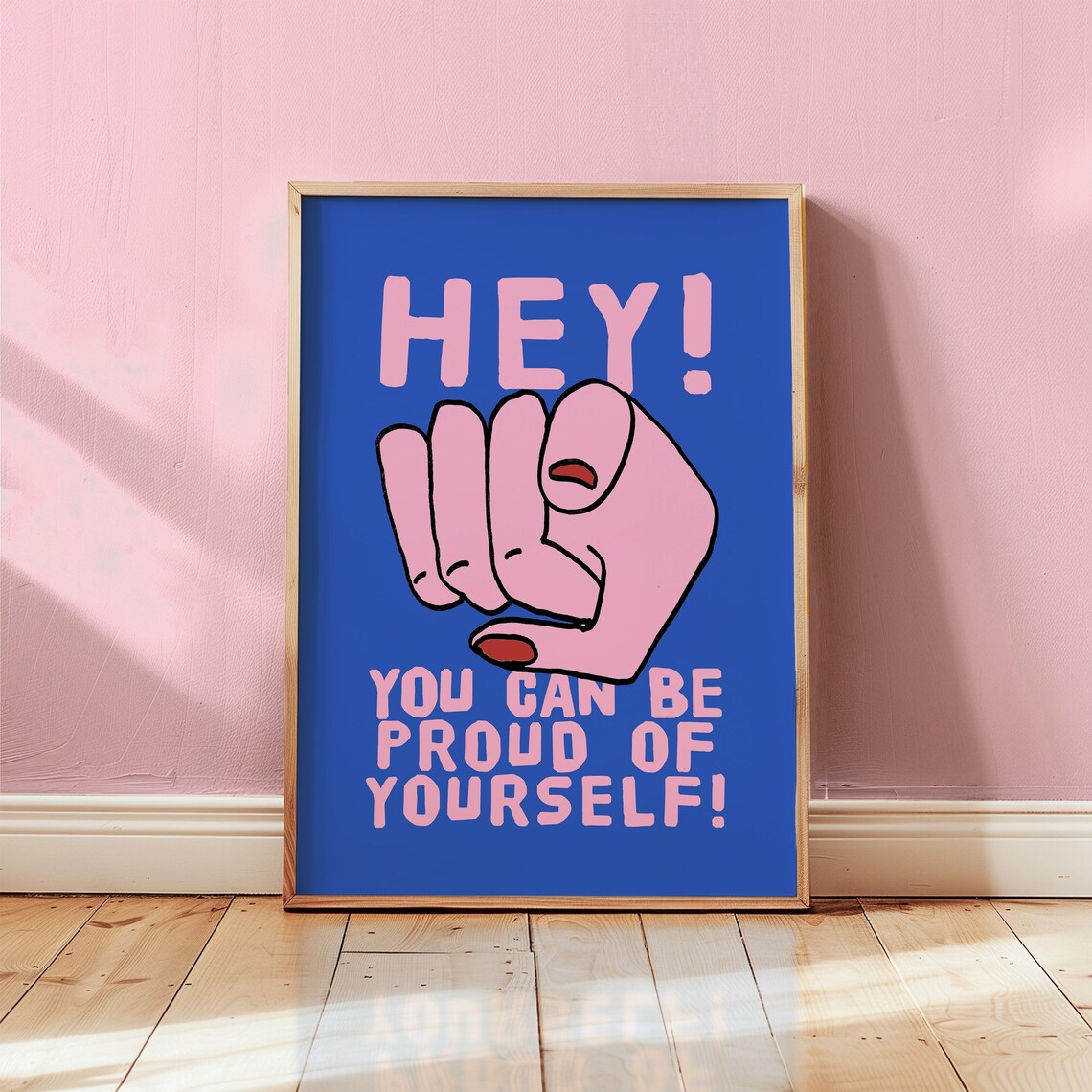 You Can Be Proud Retro Typography Art Print