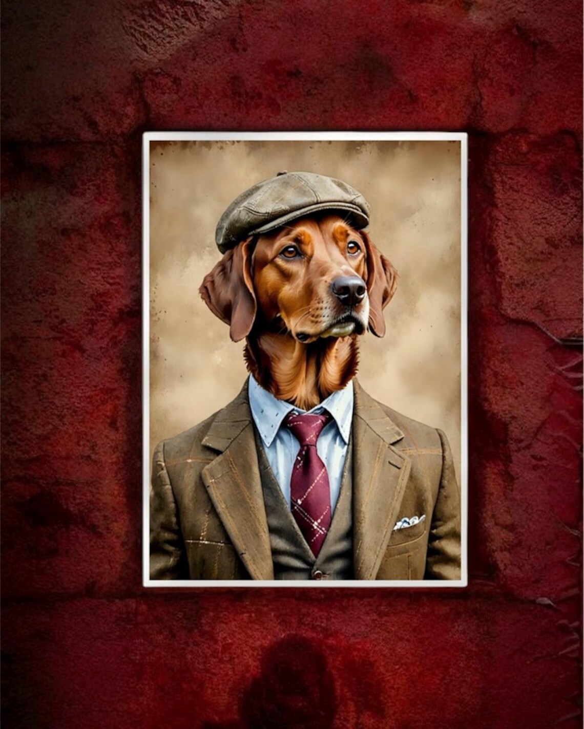 Gundog Portrait, Humorous Hunting Dog Art Print