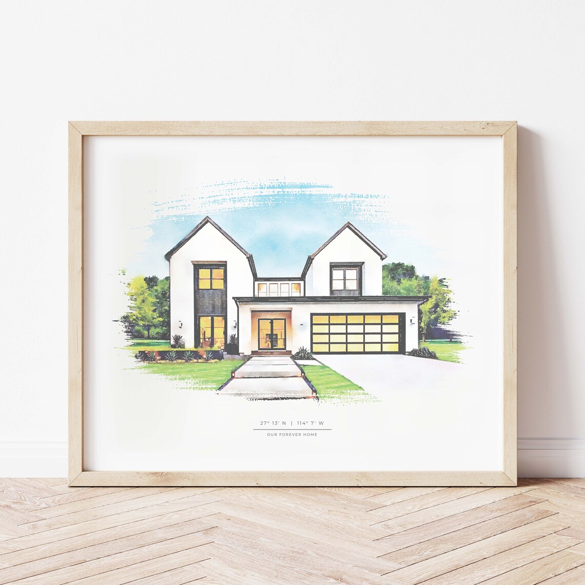 Custom House Portrait - Watercolor - Image 4