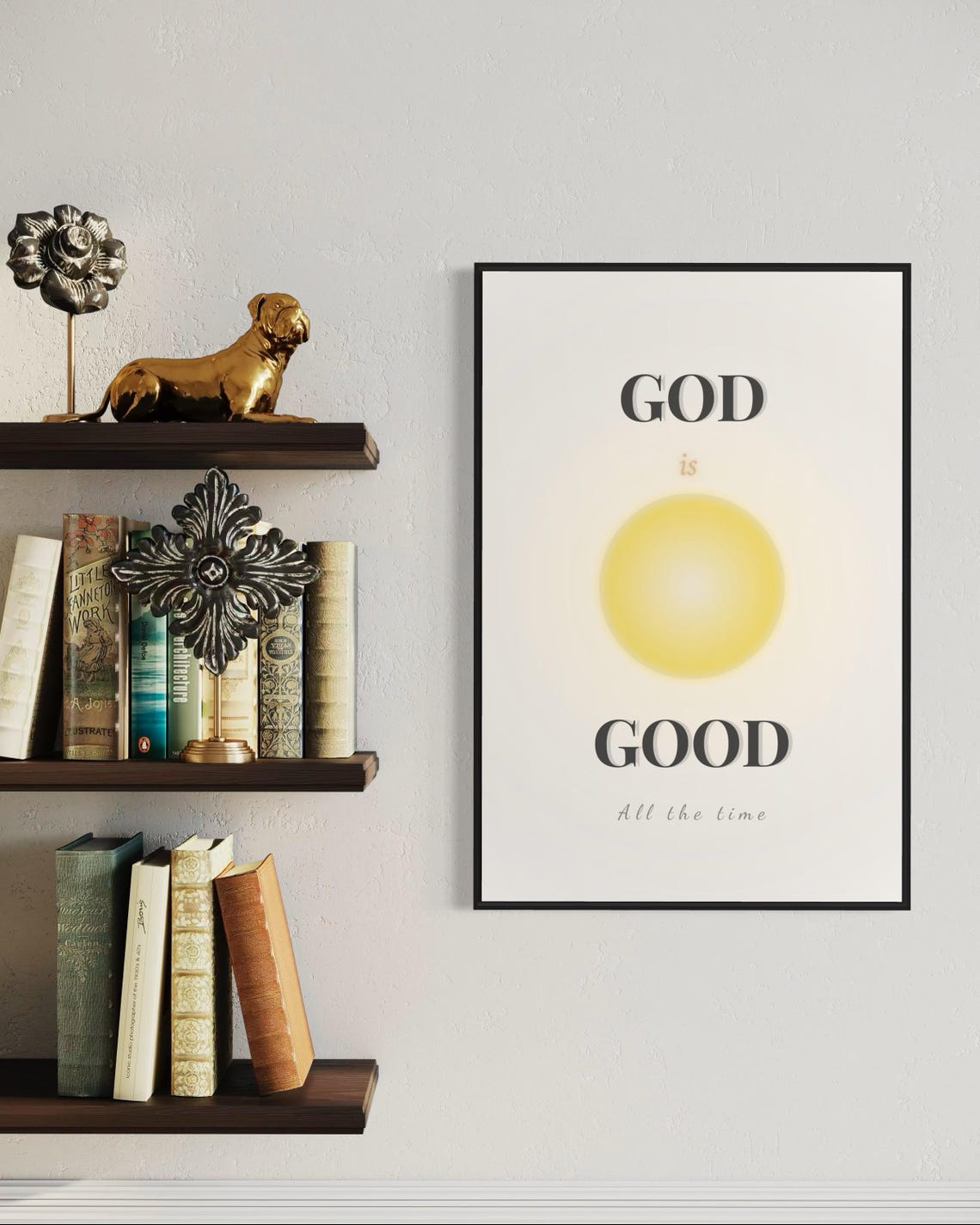 God Is Good All The Time Minimal Aura Art Trendy Christian Print Christian Home Decor Gifts Christian Inspirational Gifts Faith Mom - Image 6