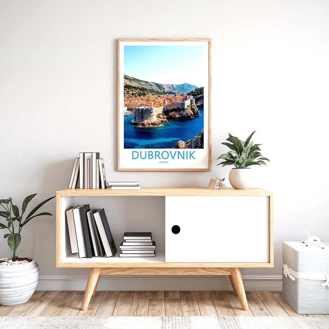 Dubrovnik Croatia Fort Bokar City Walls Harbor Sea View Poster - Image 2