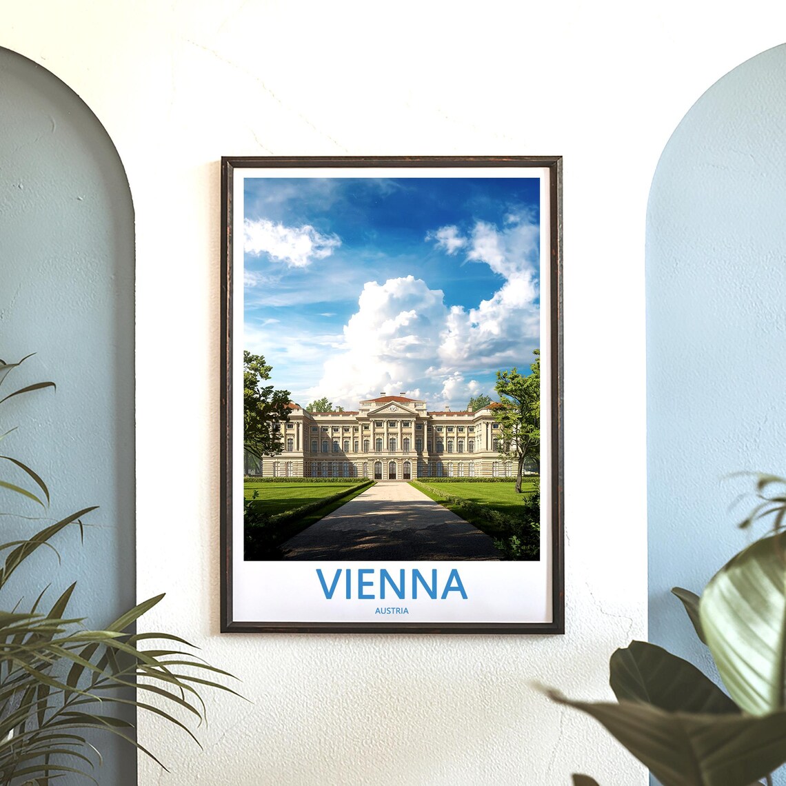 Vienna Austria Historic Palace Facade and Lawns Photo Poster - Image 3