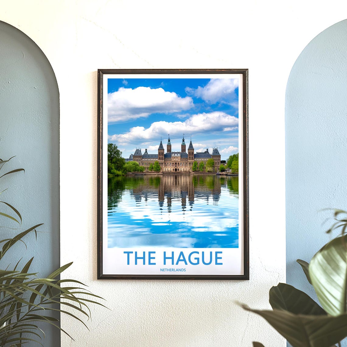 The Hague Historic Palace Wide Reflection Photo Travel Poster - Image 3