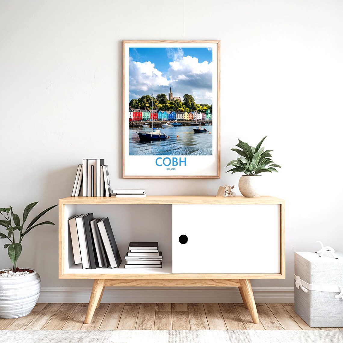 Cobh Ireland Harbor Sailboats Sunny Day Rainbow Row Photo Poster - Image 2