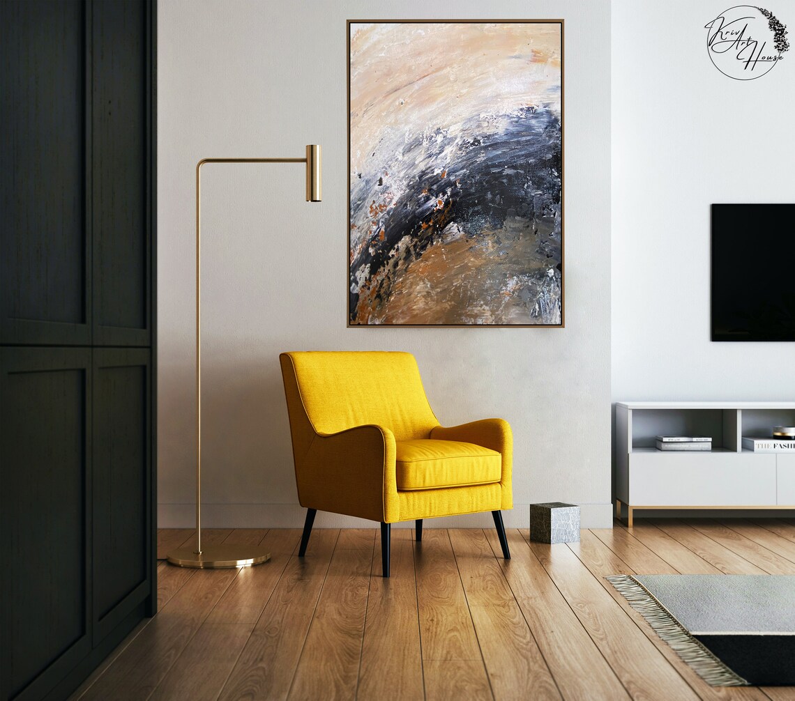 Neutral Abstract Wall Art Print, Modern Decor - Image 3