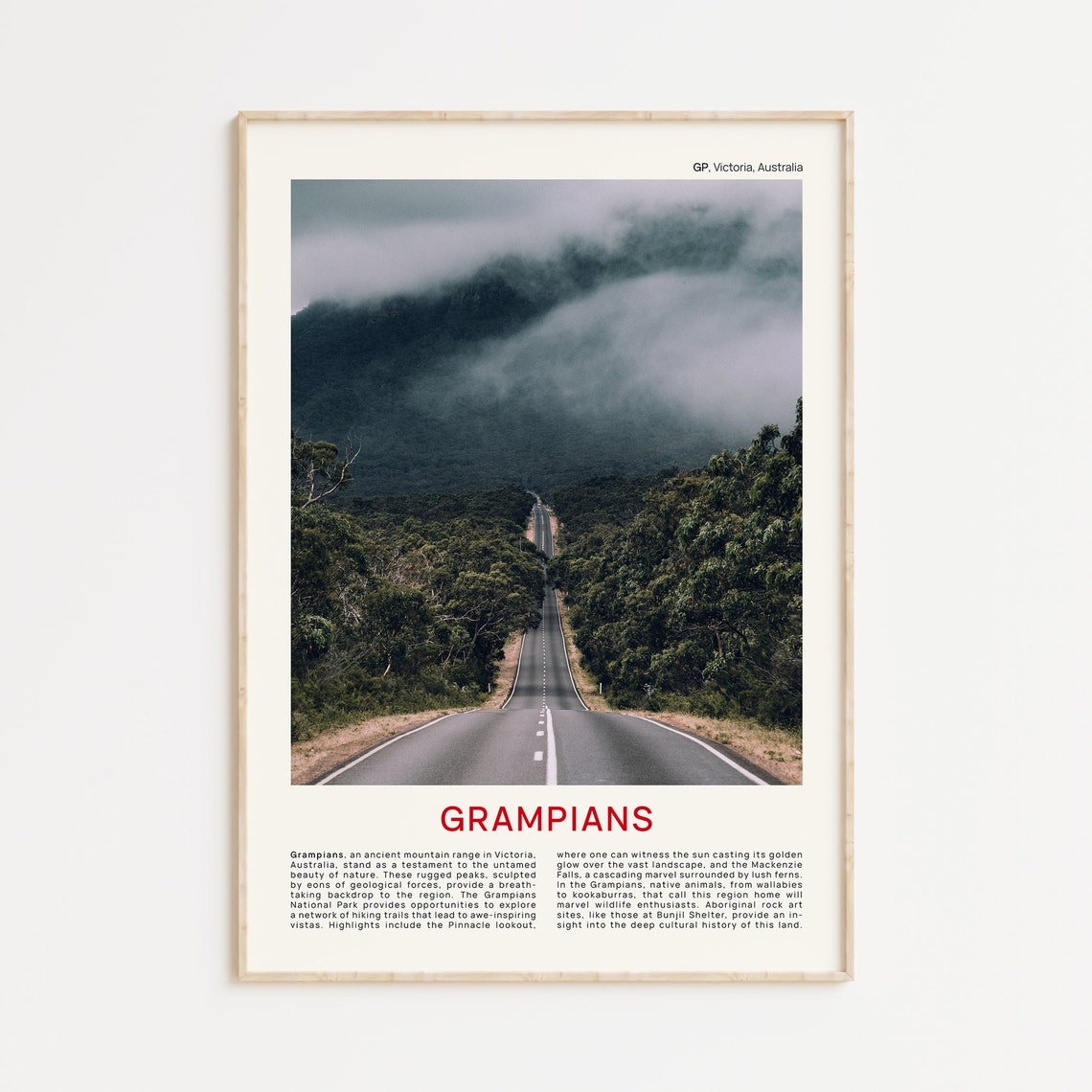 Grampians Print Film Photo Grampians Wall Art Grampians Poster Grampians Photo Grampians Poster Print Grampians Victoria Australia Vic