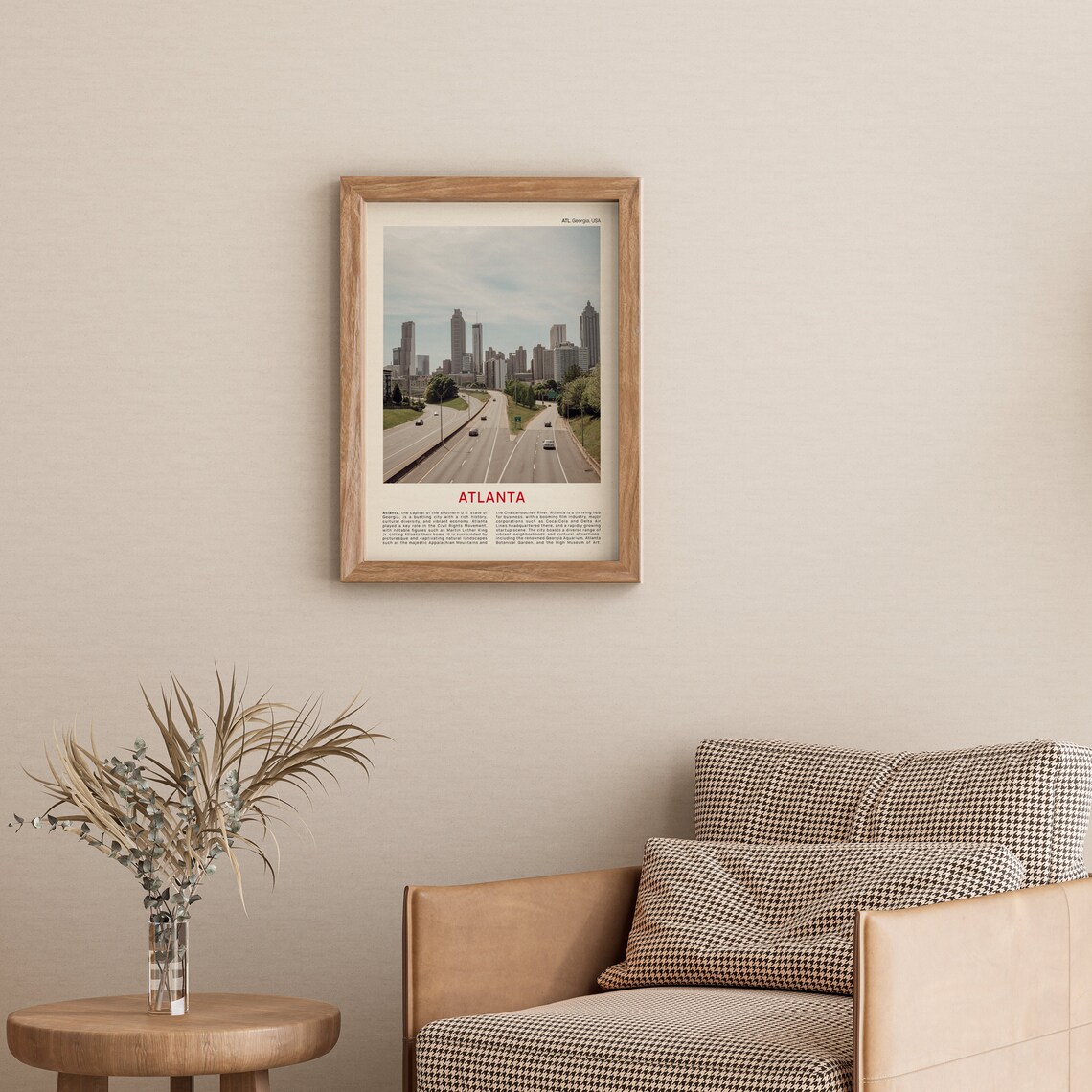 Atlanta Georgia Downtown Skyline Highway Daytime Photography Poster - Image 3