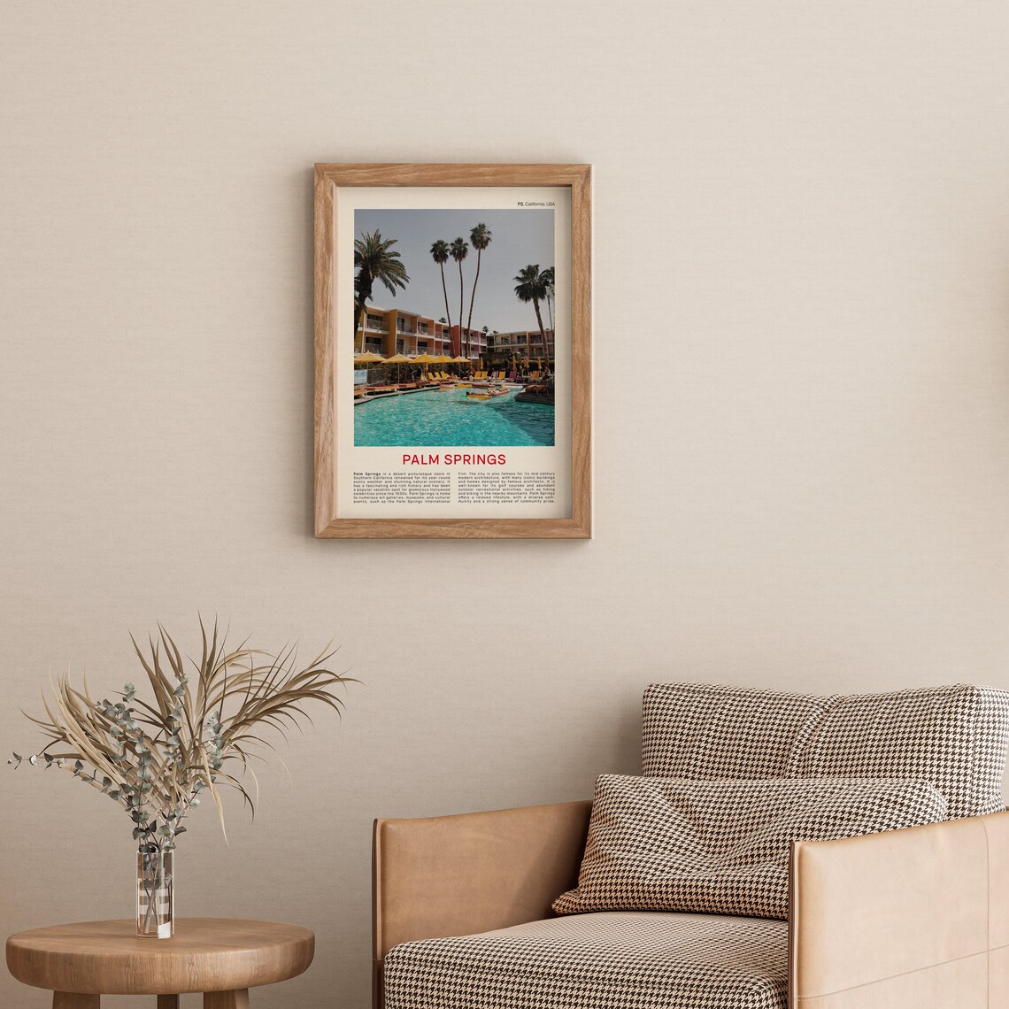 Palm Springs California Poolside Palm Trees Film Photo Poster - Image 3