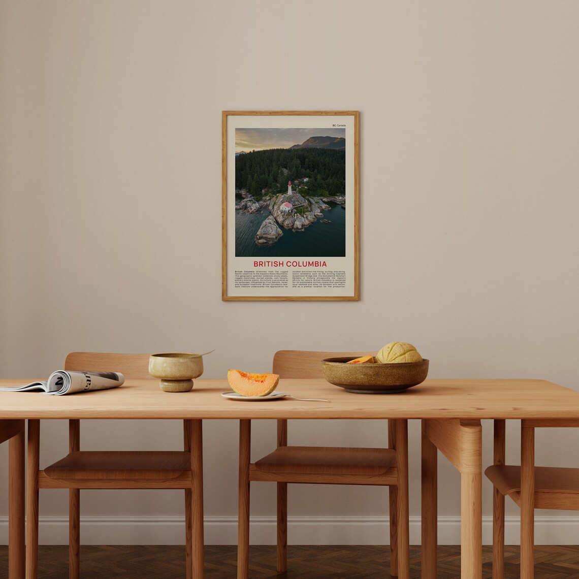 British Columbia Travel Poster, Wall Art Print - Image 3