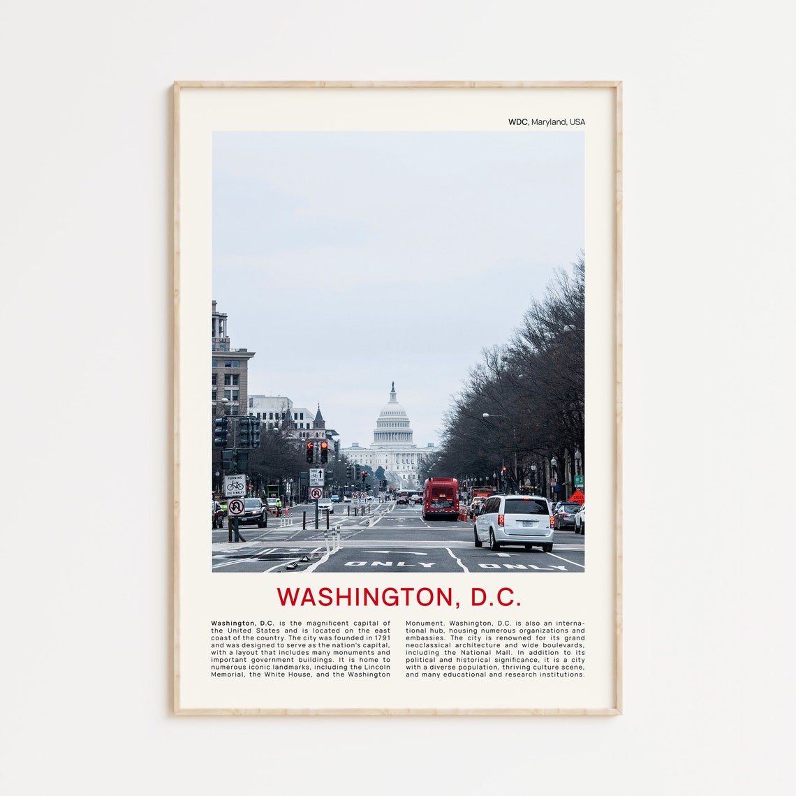 Washington Dc Print Film Photo Washington Dc Wall Art Washington Dc Poster Washington Photo Washington Poster Print Maryland Usa Print