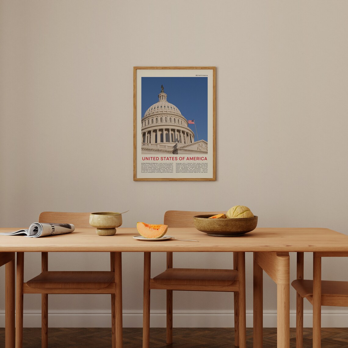 United States Capitol Dome Washington Film Photo Travel Poster - Image 4