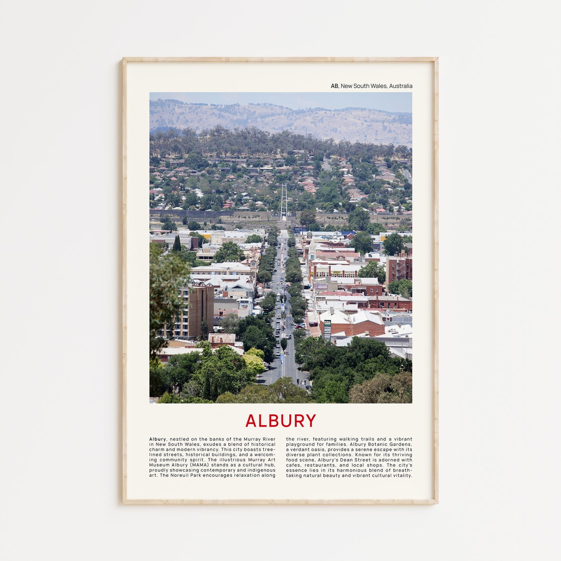 Albury Print Film Photo Albury Wall Art Albury Poster Albury Photo Albury Poster Print Australia Wall Decor Albury Nsw Australia