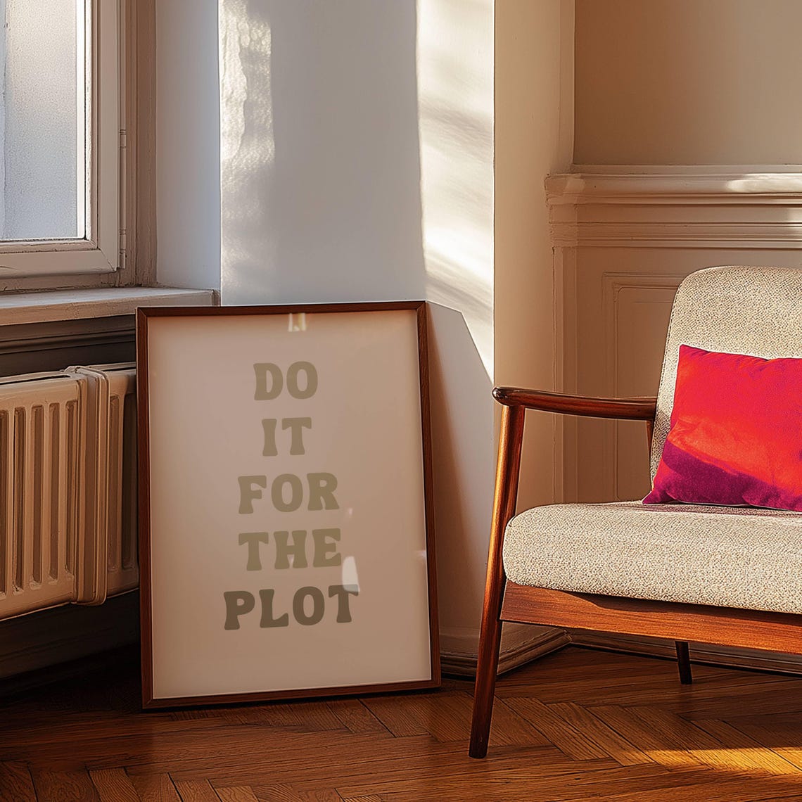 Do It For The Plot Do It For The Plot Wall Art Bookish Wall Art Wall Art Products Booktok Wall Art Neutral - Image 2