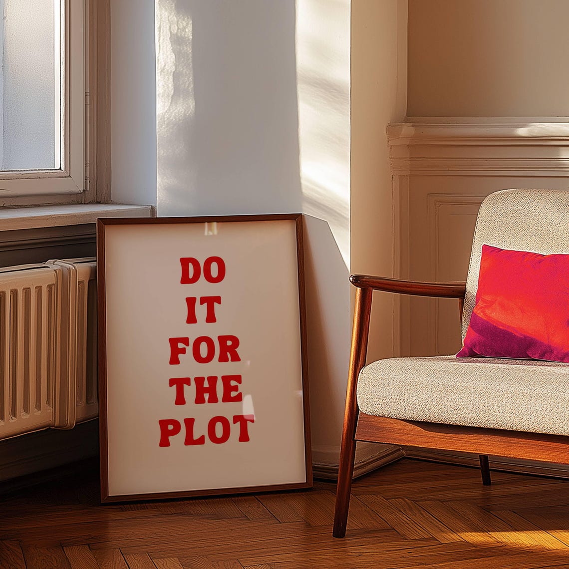 Do It For The Plot, Bookish Wall Art - Image 2